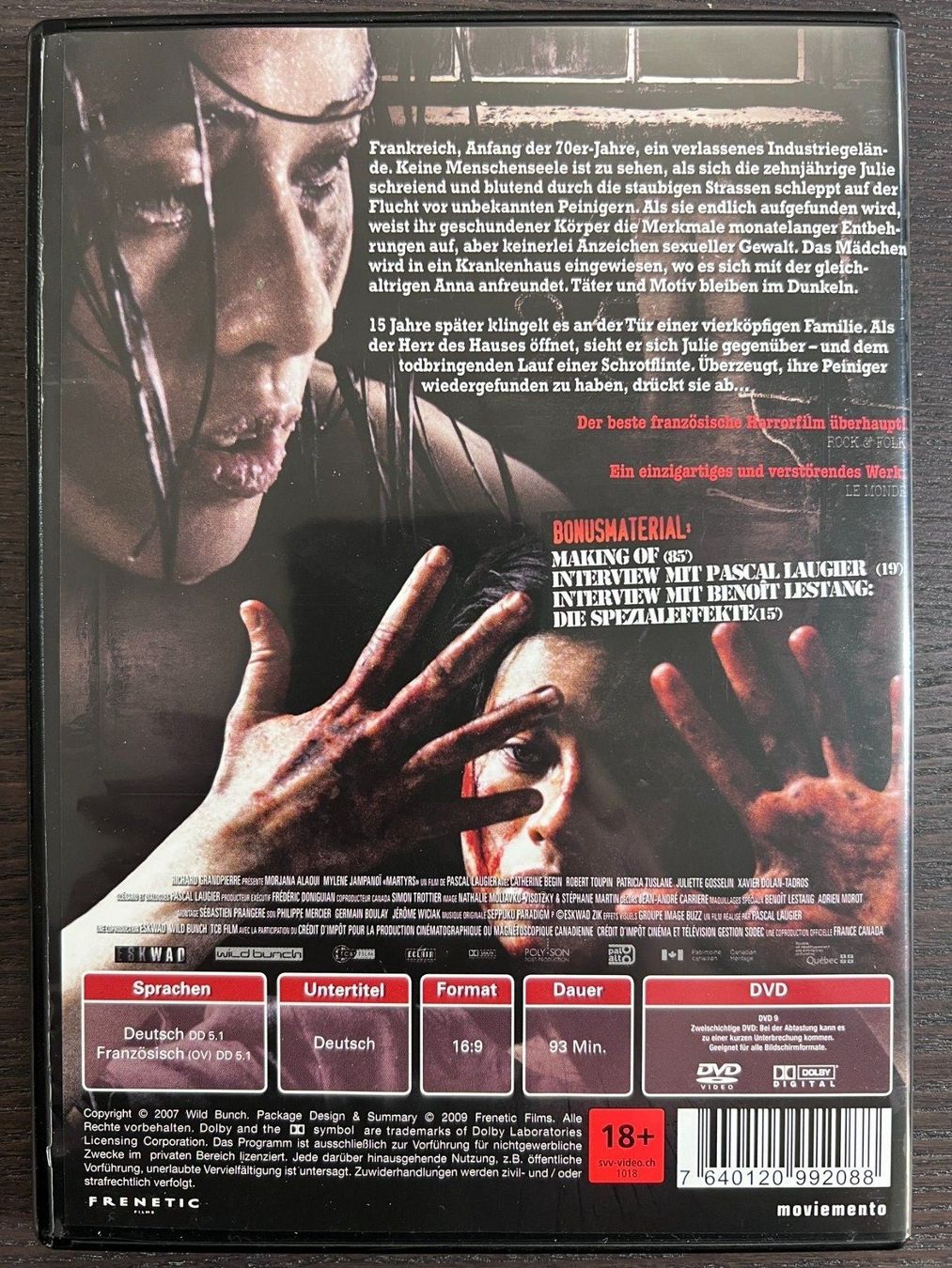 Tous les DVDs: Martyrs – D'occasion à Zürich par FilmFreunde 1