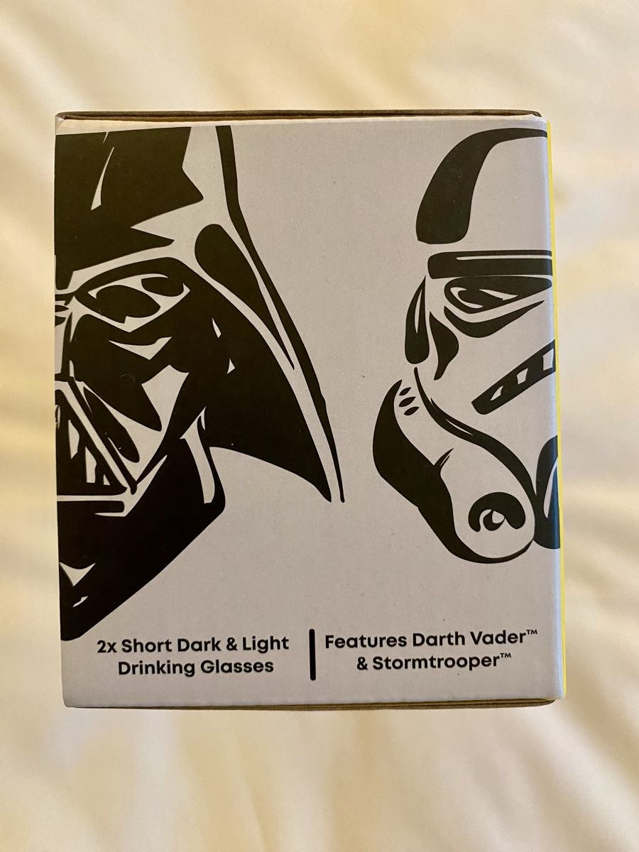 Bicchieri: JoyJolt Star Wars Gläser Dark Side Monochrome 2er Set – Nuovo e nell'imballaggio originale da Oberembrach venduto da theZaz 1