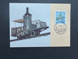 Maximumkarte Zahnradbahn Vitznau-Rigi FDC 1983  (M76)