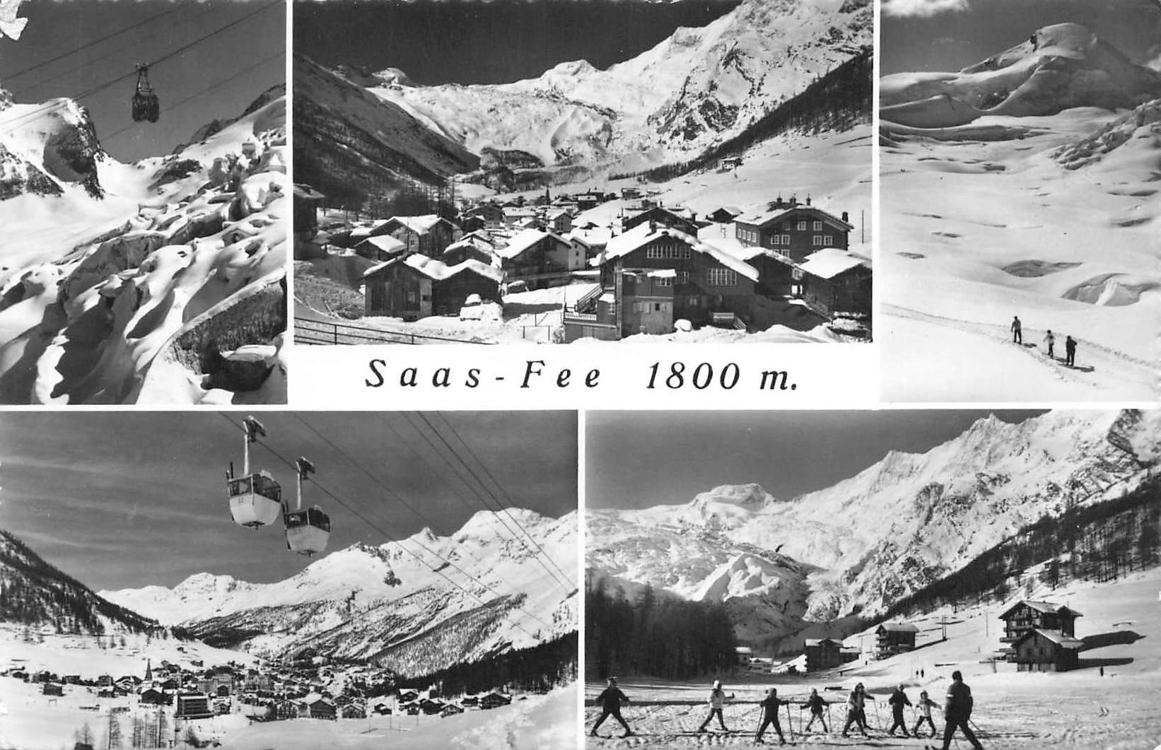 Ansichtskarten: Saas Fee – Gebraucht aus Biasca von Blenio71
