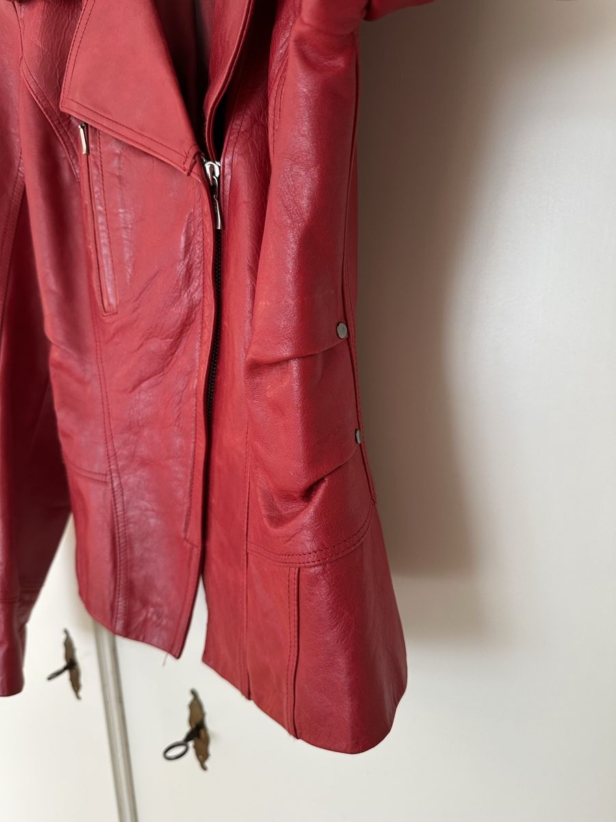 Giacche: rote Lederjacke von Intuition Paris – Usato da Herisau venduto da cem_p2g9 4