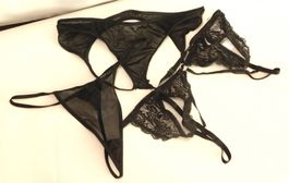 Exklusives Mode-Set (4 Teile): Elegantes Kleid & Lingerie