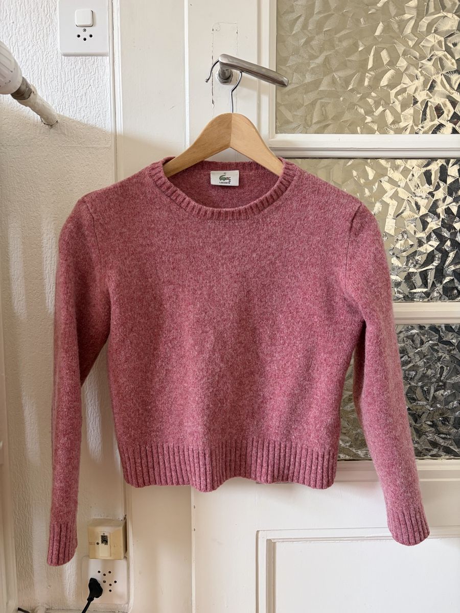 Lacoste Maglioni & Felpe: Pink wool sweater – Usato da Lausanne venduto da jud_fvj7