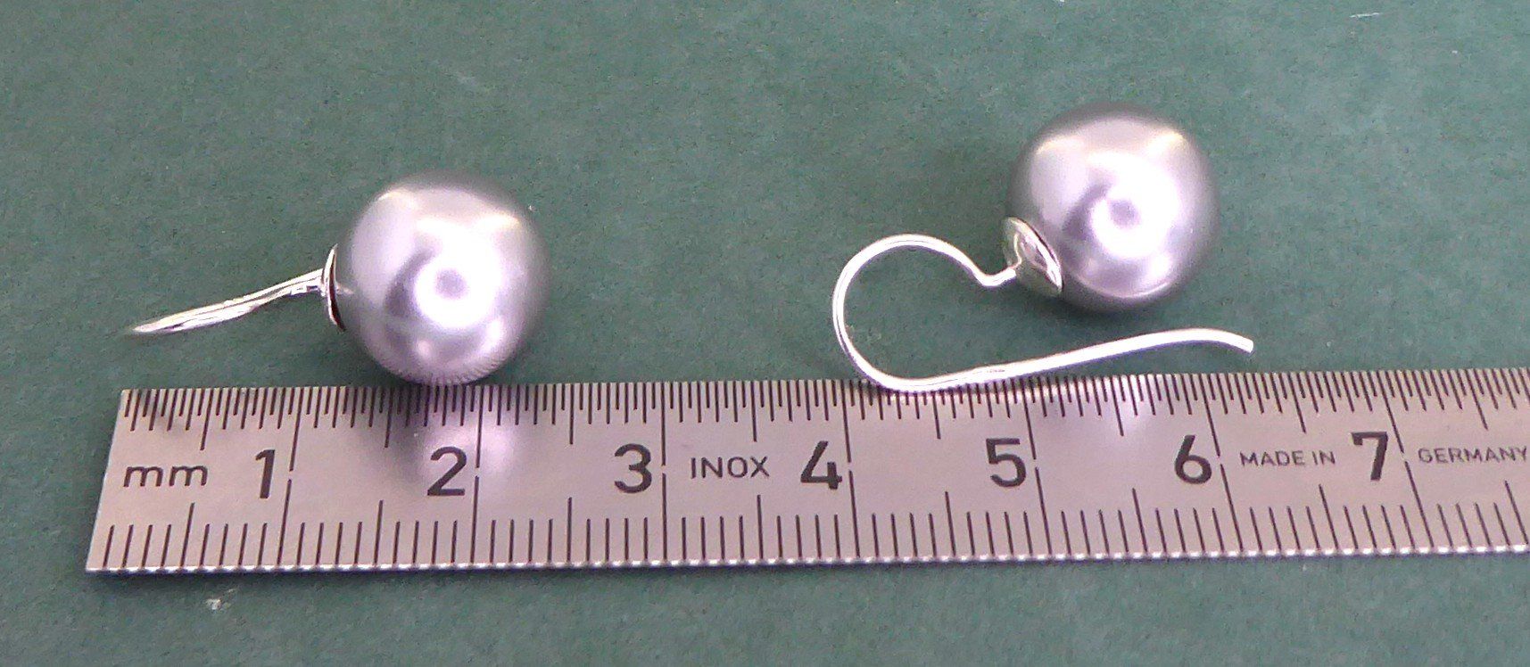 Ohrringe & -stecker: Ohr Ringe, Hänger 925 Silber mit synthetischen Perlen – Gebraucht aus Muri AG von silvermouse007 2