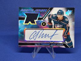 Calvin Thurkauf Rookie Jersey Auto 79/375 Columbus Lugano