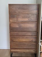 Mango Wood Chest of Drawers 6 Drawers Dark Wood