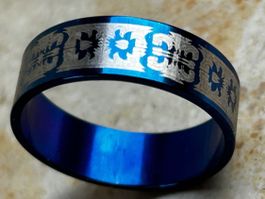 Herrenring  ETNO stahl (grösse 66)