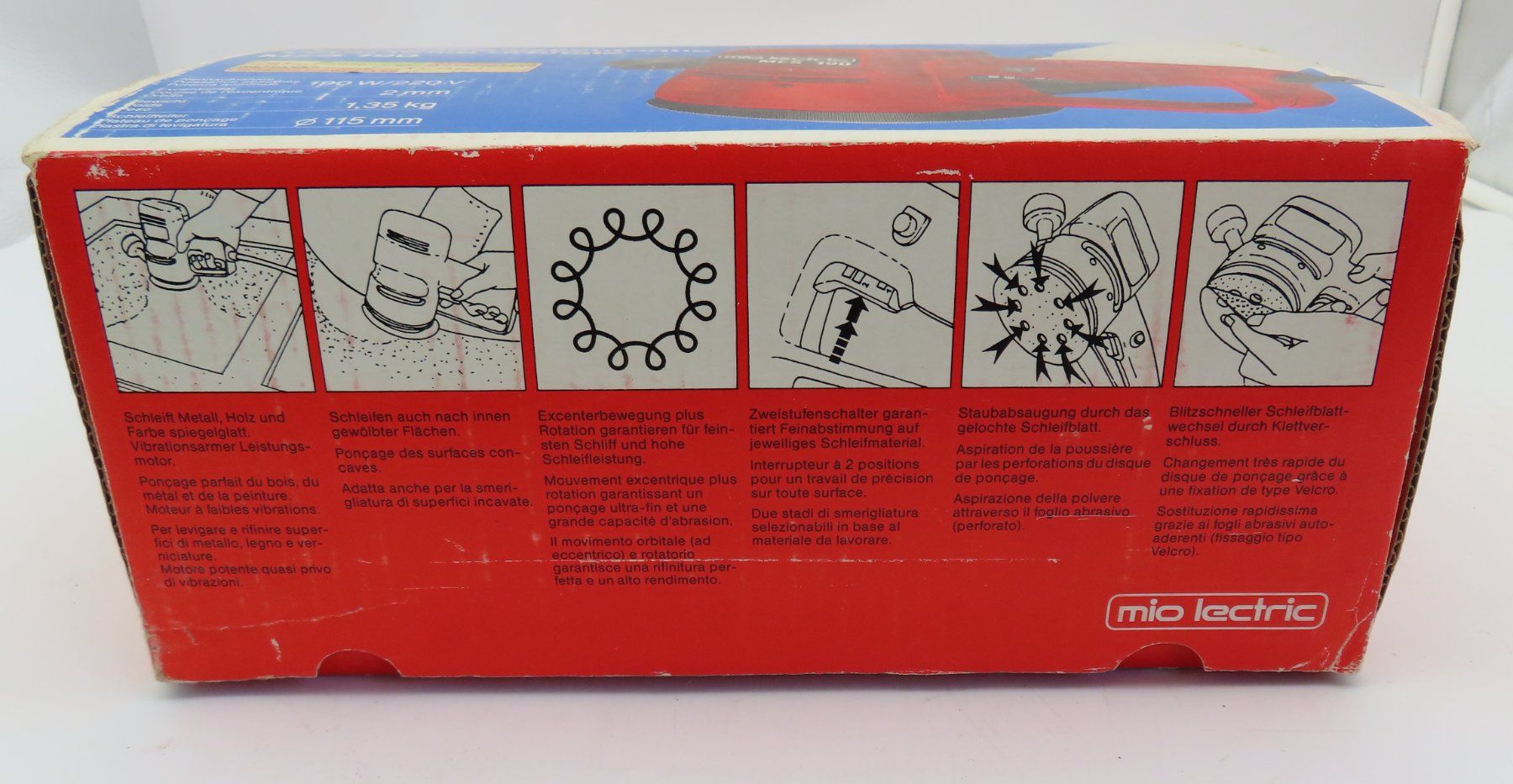Smerigliatrici & Lucidatrici: mio lectric Excenterschleifer MES 190 – Usato da Reinach BL venduto da WBZ-Flohmarkt 9