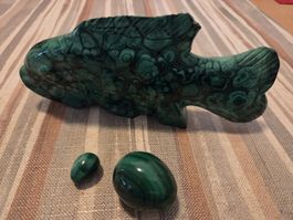 Malachit-Fisch, Edelstein, Glück !