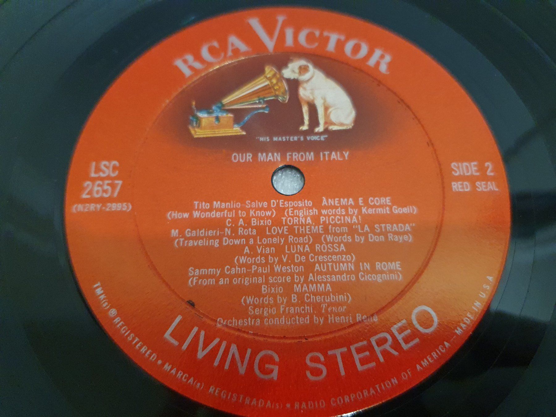 Dischi in vinile: Sergio Franchi - Our Man From Italy – Usato da Uster venduto da Vinyl-Leidenschaft 5