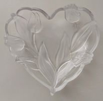 Walther Glasschale Herzform, 16 cm breit
