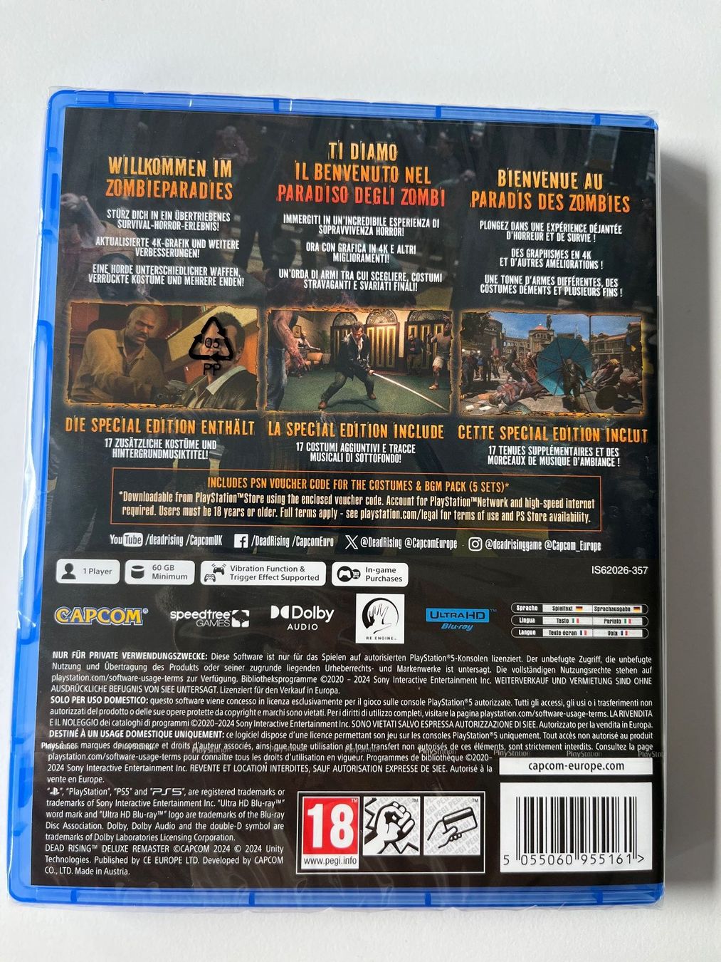 Capcom Giochi: PS5 Dead Rising Deluxe Remaster Special Edition (PEGI) – Nuovo e nell'imballaggio originale da Triesen venduto da up2gamesch 1