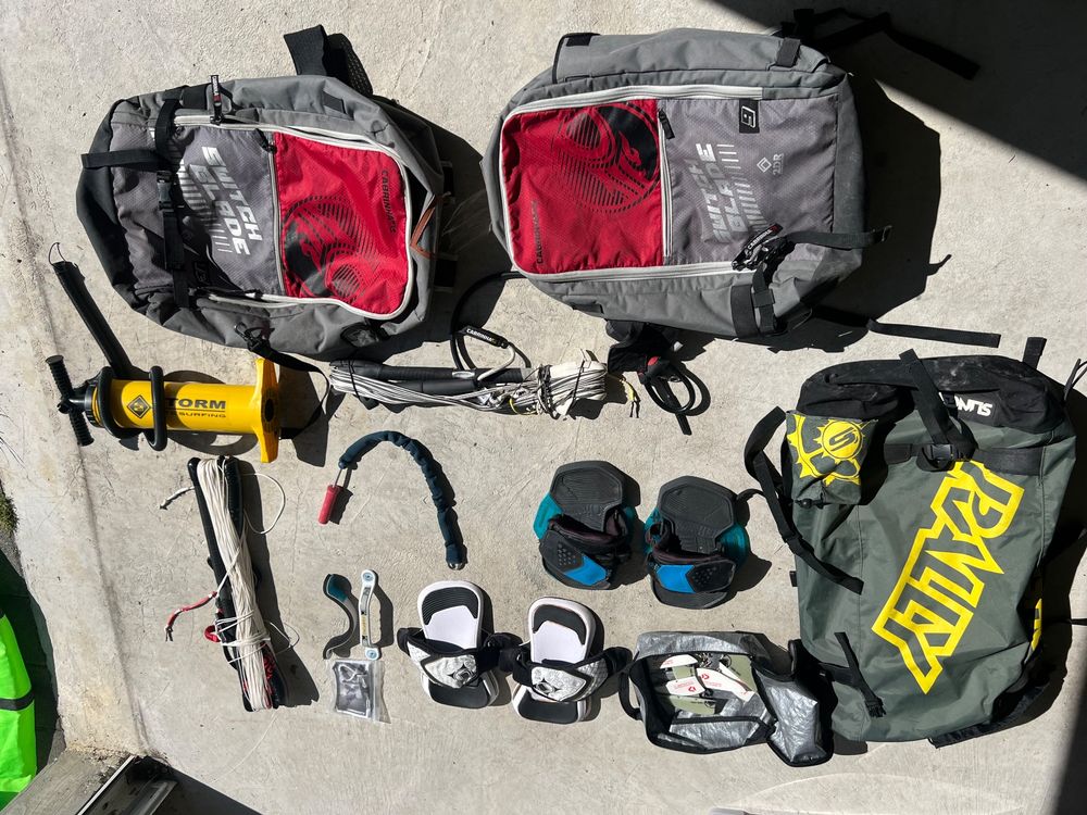 3x Kites 2x Brett 2x Bar und viel Zubehör Kaufen auf Ricardo