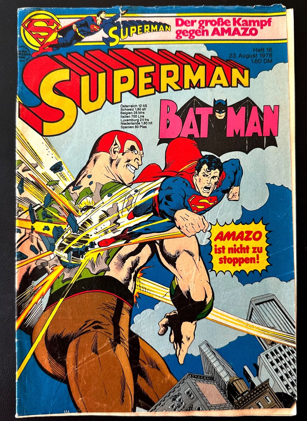 Comics: Superman, Bat Man Heft 18  1978 – Gebraucht aus Seltisberg von quadartswiss