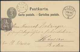 AG Auenstein - Zwergstempel - Wildegg - Helvetia - Karte