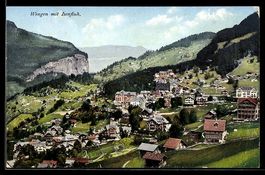 AK Wengen, Ortsansicht mit Isenfluh
