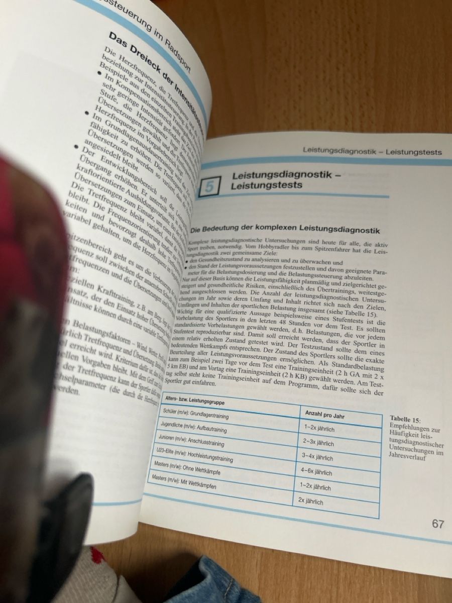 Libri: Radsport-Training: Methodik & Leistungsdiagnostik Buch – Usato da Herbetswil venduto da rotekatze84 3
