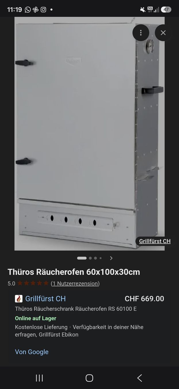 Grils: Thüros Räucherschrank – D'occasion à Brugg AG par mat82 3