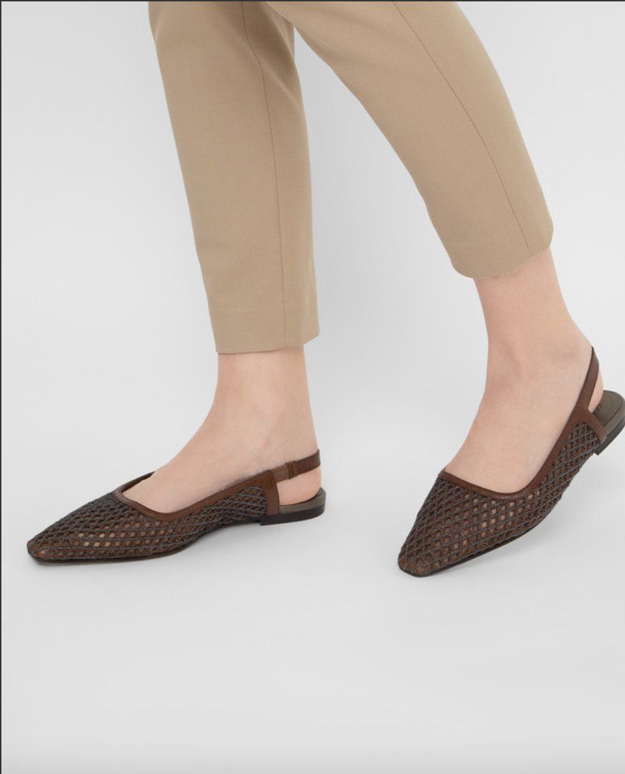 Brunello Cucinelli Scarpe da donna: Brunello Cucinelli Monili Bead Leather Slingback Flats – Usato da Münchenstein venduto da B771 1