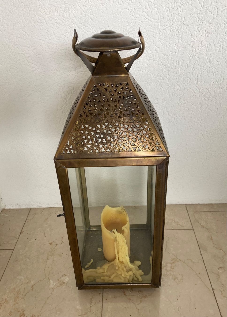 Lanterne: Windlicht Metall orientalisch – Usato da Hurden venduto da Ruby70
