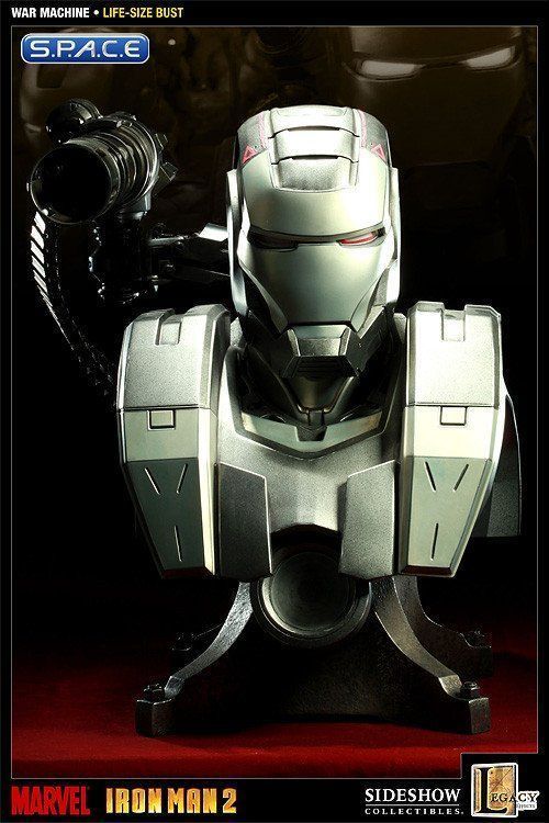 Statuette: 1:1 IRON MAN 2 War Machine Life-Size Bust – Nuovo e nell'imballaggio originale da Märwil venduto da wyssdom 1