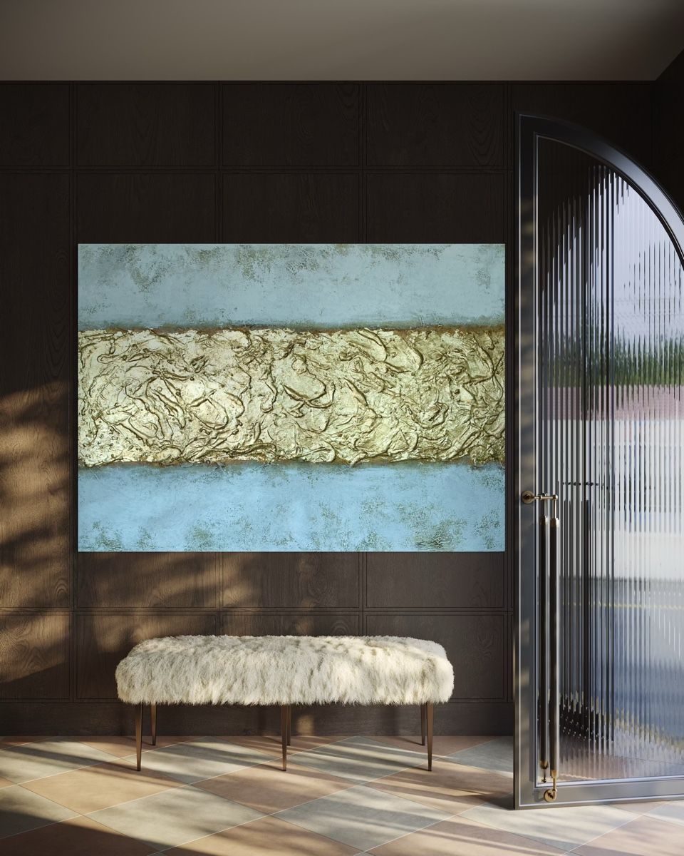 Dipinti: „Gold Reflection" #8 – Nuovo e nell'imballaggio originale da Uznach venduto da Spillmannkunst43