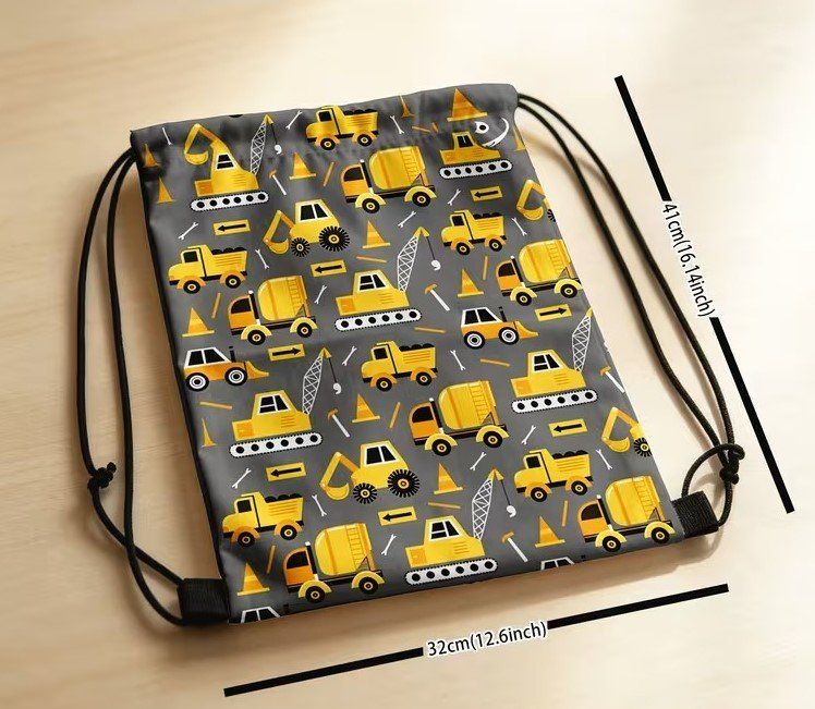 Zaini: Rucksack Baustelle Bagger Kran Kinderrucksack Kindergarten – Nuovo e nell'imballaggio originale da Dättlikon venduto da easythings 5