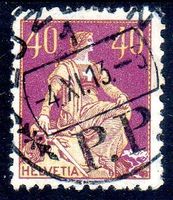 SITZENDE HELVETIA MIT VOLLSTEMPEL 4.XI.13.-3 -  -73