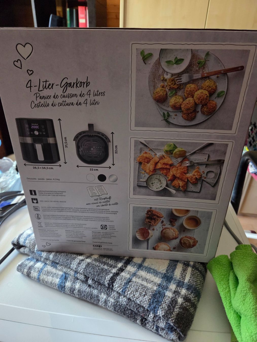 Betty Bossi Elettrodomestici da cucina: Betty Bossi Airfreyer – Nuovo e nell'imballaggio originale da Bitsch venduto da Bpetzi 2