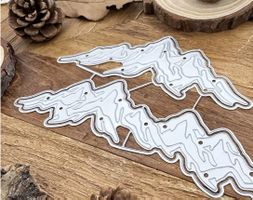 Neues Stanzschablonen-Set  Berge  NEU