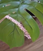 Armband handgemacht rosa verstellbar Zustand neu