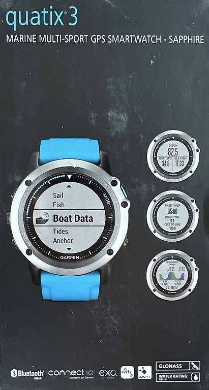 Smartwatch: Für Segler Garmin Quatix 3 Smarteatch – Usato da Meilen venduto da Inie 4