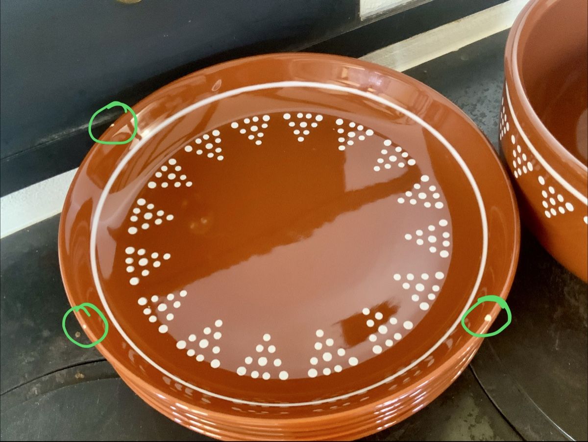 Set di piatti: Bauernstil Schüssel mit 5 Teller – Usato da Sirnach venduto da Motorbiene007 1