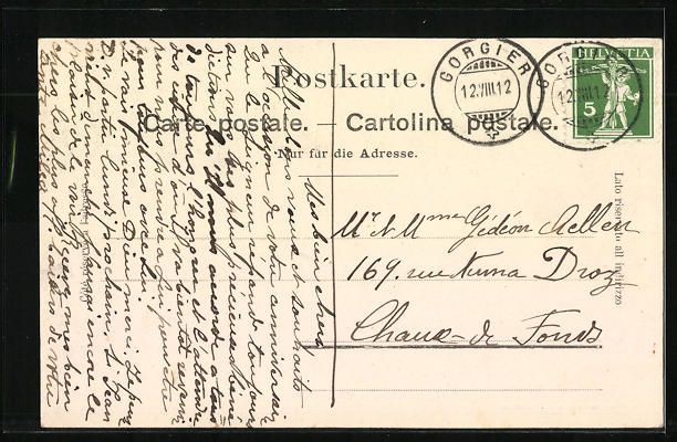 Cartoline postali: AK Chez-le-Bart, Ortspartie mit Strasse – Usato da Berlin venduto da bartko-reher 1