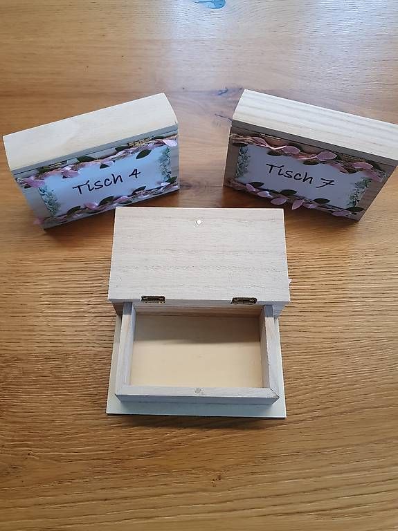 Tutte le decorazioni: Hochzeitsdeko / Tischdeko / Holzbox – Usato da Malters venduto da chhu89