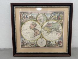 Frederik de Wit Nova Orbis Tabula Nr. 13/75 gerahmt