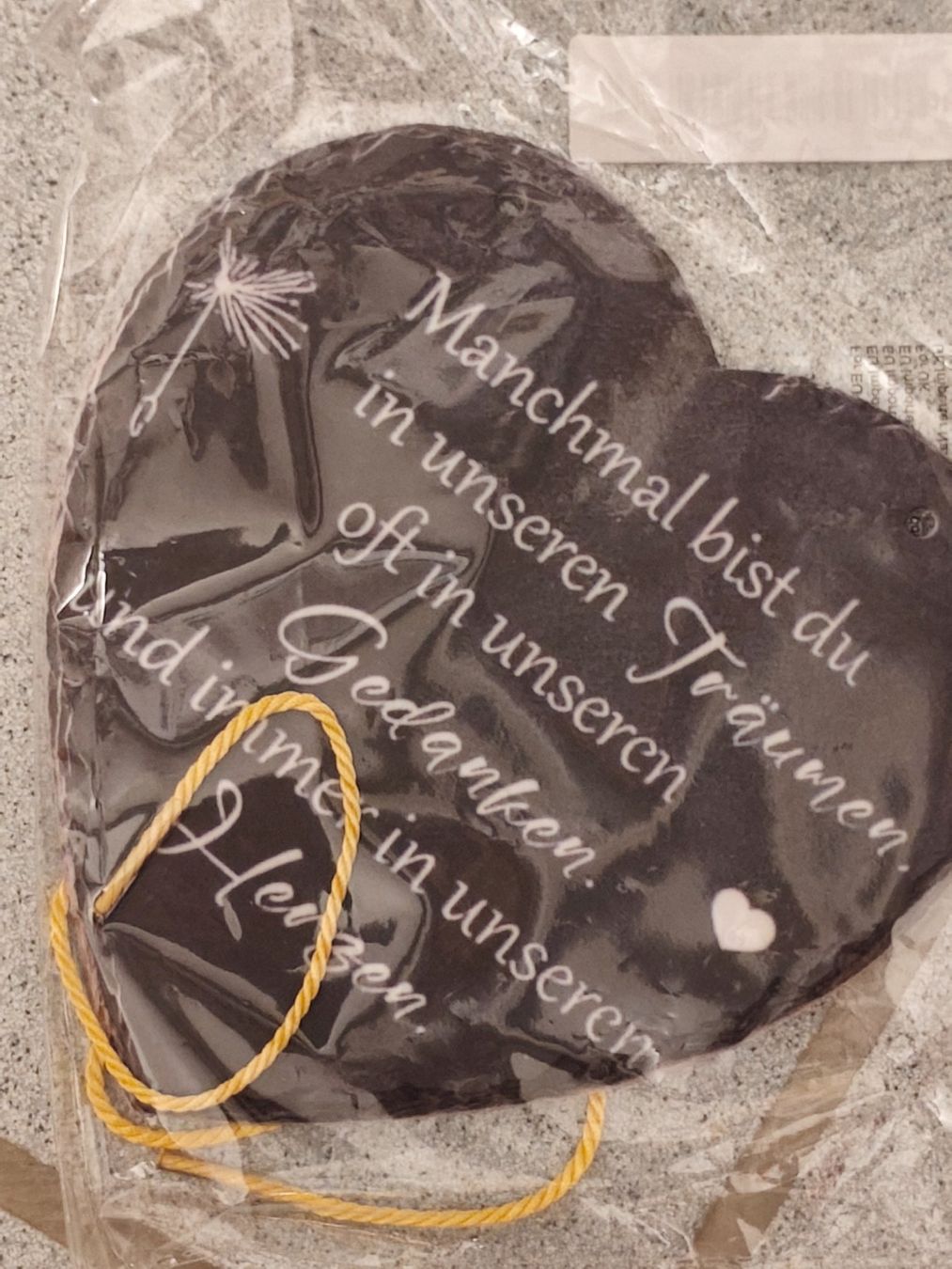 Tutte le decorazioni: Herz Deko Spruch neu – Nuovo e nell'imballaggio originale da Eschenbach LU venduto da Orchi