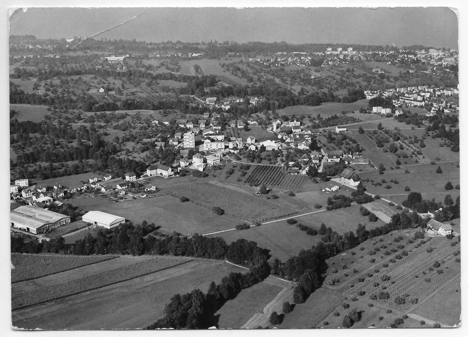 Cartoline postali: Flugaufnahme Arbon mit Umgebung & Bodensee – Usato da Hefenhofen venduto da Richsalz