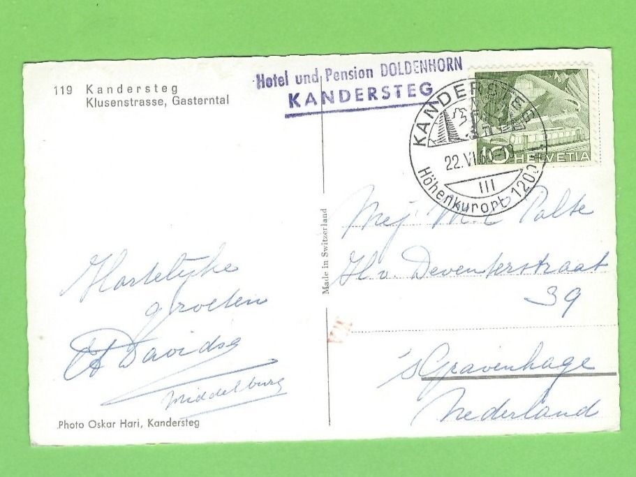 Cartoline postali: Kandersteg, Klusenstrasse, Gasterntal – Usato da Zürich venduto da t24_de 1