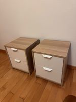 2× IKEA ASKVOLL bedside tables / chests of 2 drawers