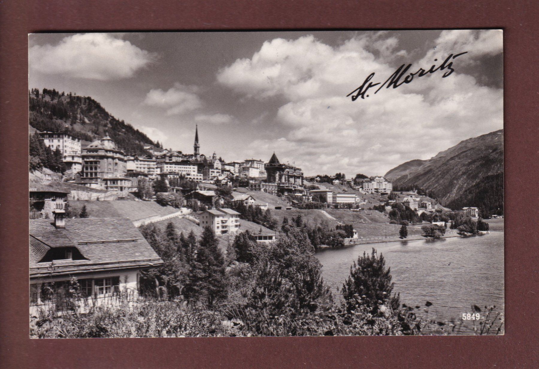 Cartoline postali: ST. MORITZ - 1959 – Usato da Pully venduto da nicecards