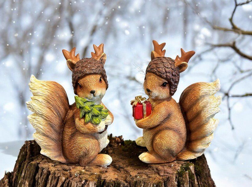 Tutte le decorazioni: Weihnachtsdeko Eichhörnchen mit Tanne 17 cm – Nuovo e nell'imballaggio originale da Oensingen venduto da Liquidations-Shop 4