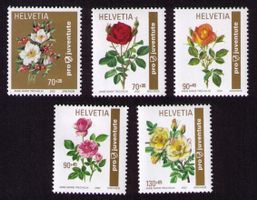 2002_ALLE ROSEN Pro Juventute_Serie komplett_frankaturgültig