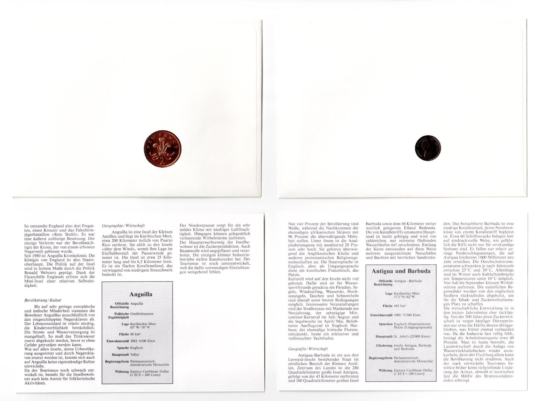 Alle Münzen: Anguilla_1985_Antigua und Barbuda_1984_2 Münzbriefe ab 1.00 – Gebraucht aus Hombrechtikon von Fraese01 3