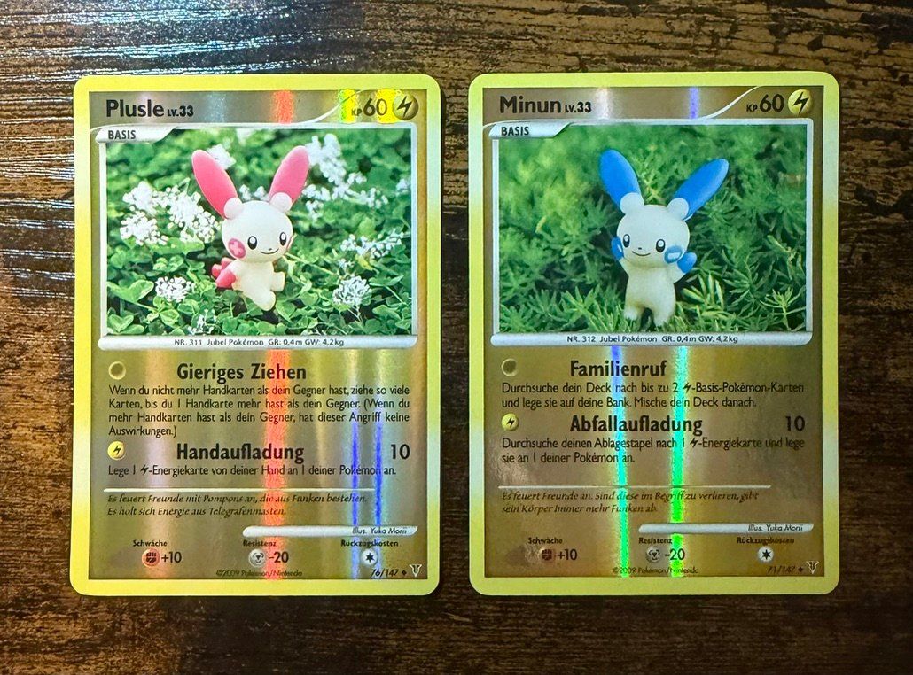 Pokémon Carte collezionabili: Plusle Reverse Holo 76 & Minun Reverse Holo 71 Yuka Morii – Usato da Zürich venduto da PEACECOCOON