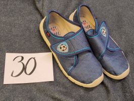 Elefanten Hausschuhe, Gr. 30, Blau, mit Fussball Motiv⚽