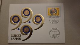 1999 Glücksmünzbrief 9.9.99--9