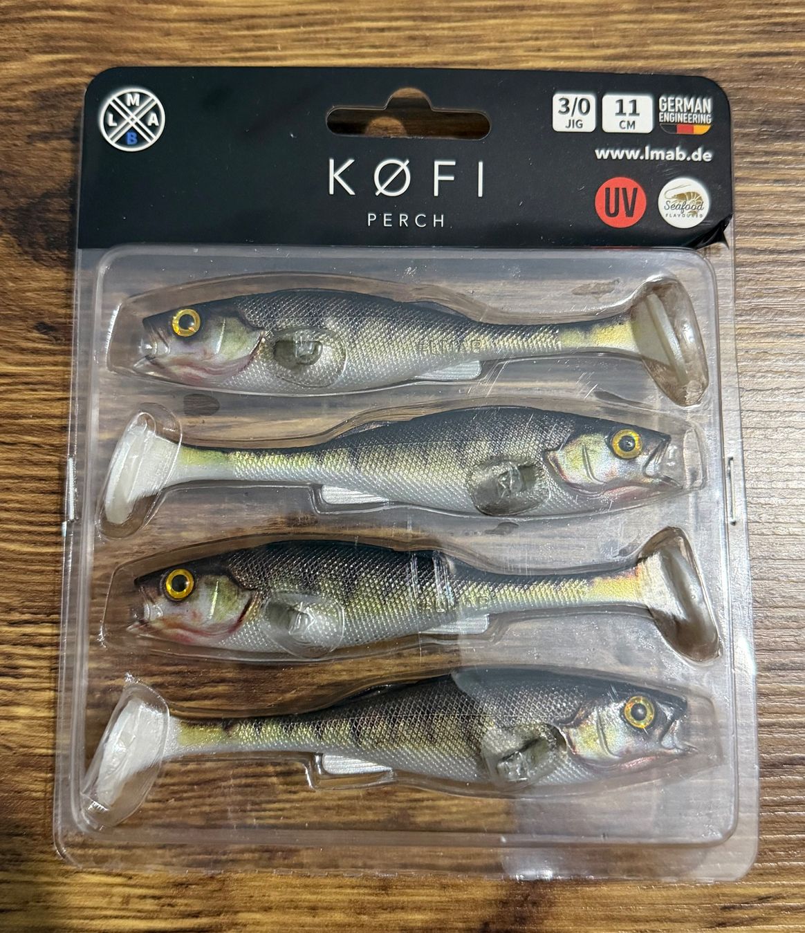 Esche: LMAB Köfi Perch Shad 11 cm – Nuovo e nell'imballaggio originale da Widnau venduto da Fishingtackle_Oggy