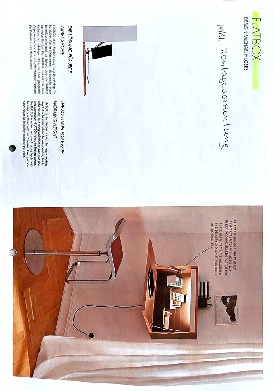 Scrivanie: Design Michael Higgers Wandsekretär – Usato da Nidau venduto da AbassH 8