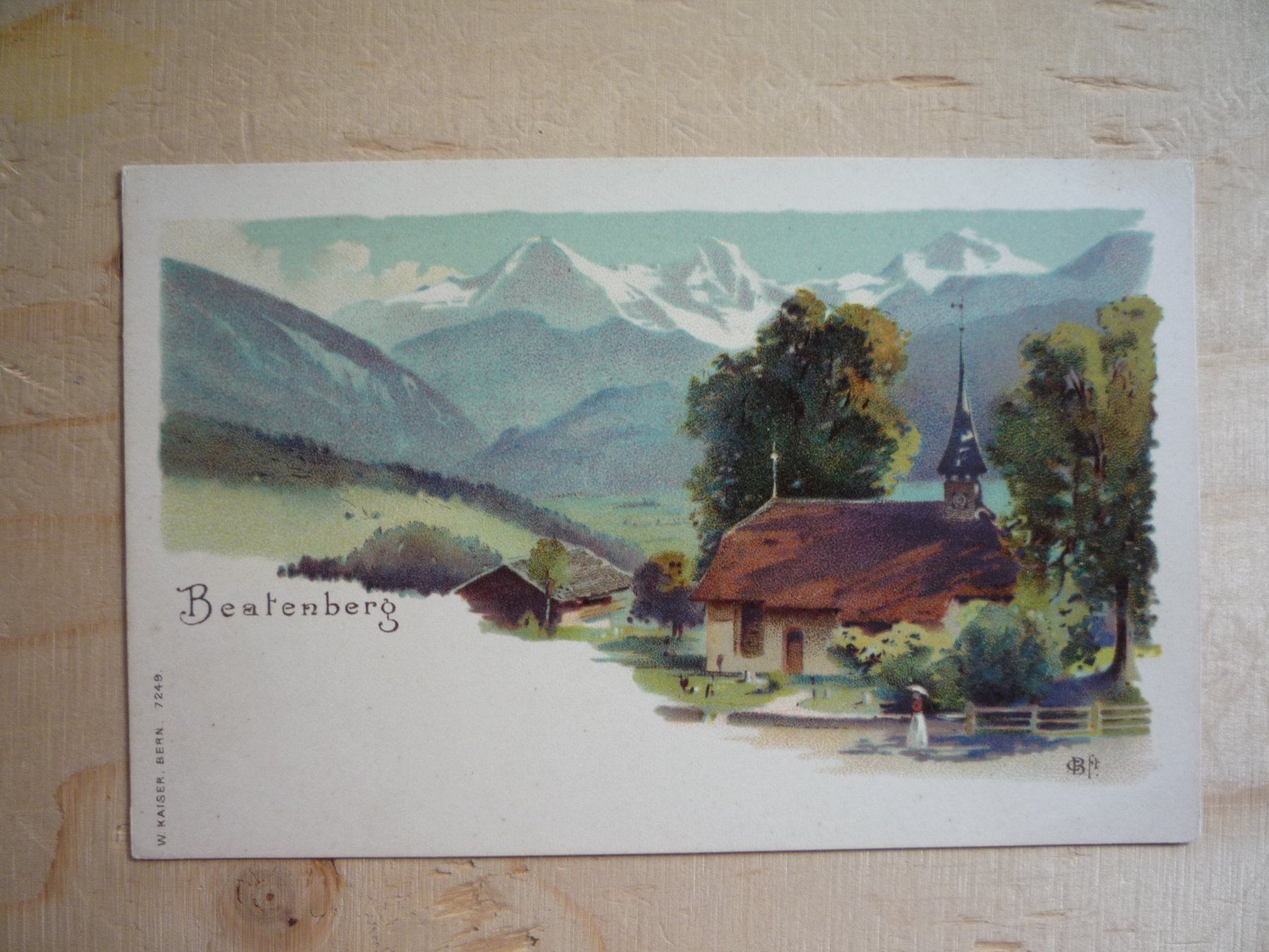 Cartoline postali: Beatenberg, Litho, 7249 – Usato da Rieden SG venduto da Brockehuesli